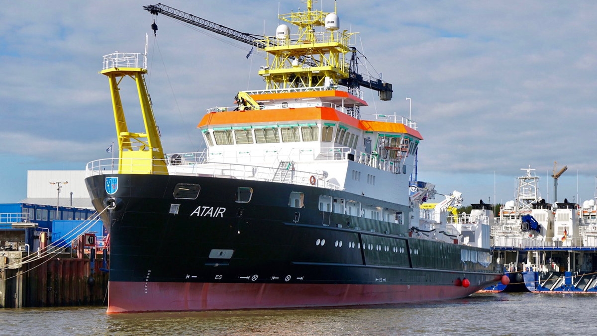 Germany’s LNG-burning research ship Atair