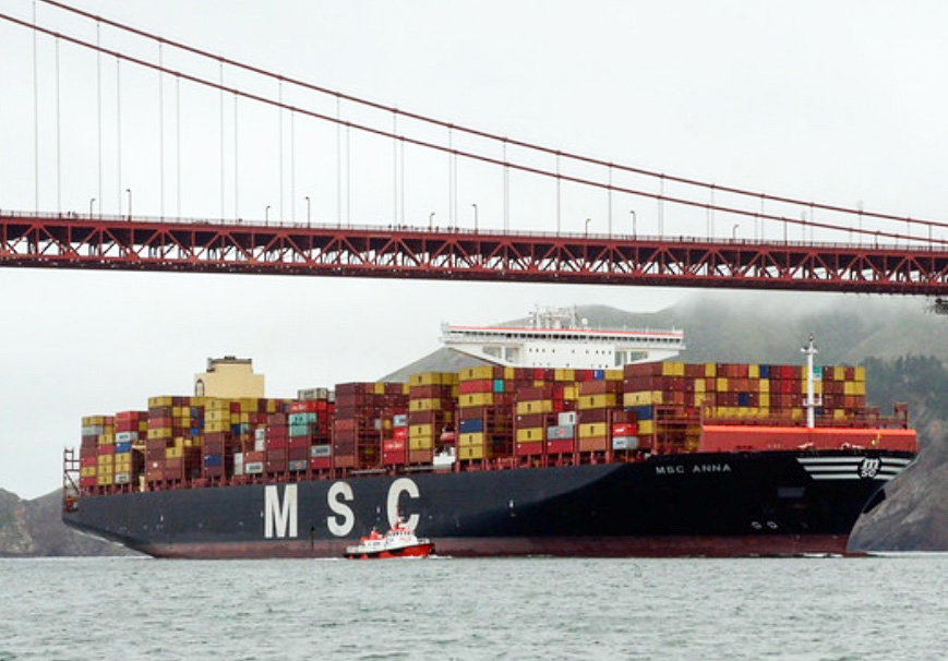 MSC Anna visits the ports of Long Beach and Oakland