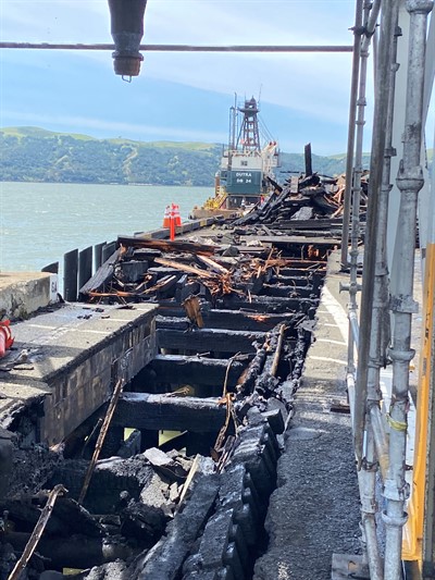 Port of Benicia Devastated by 4 Alarm Fire