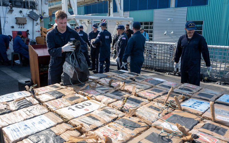 Coast Guard Confiscates $158M in Narcotics in Eastern Pacific Ocean
