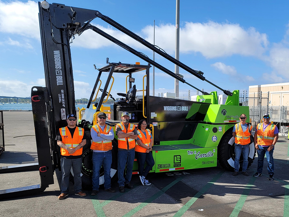 SSA Marine Debuts Electric Forklift at San Diego Port Terminal